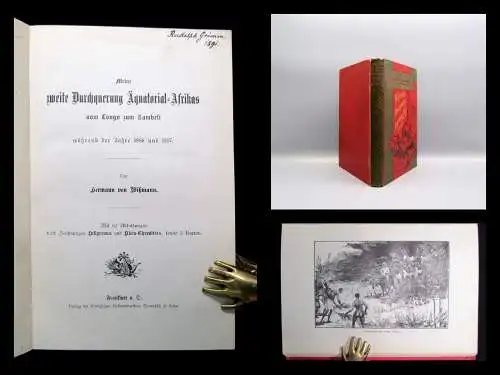 Wißmann Meine zweite Durchquerung Äquatorial- Afrikas Congo zu Zambesi  1890