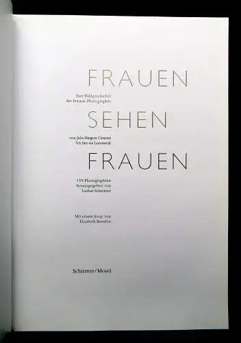 Schirmer Bronfen Frauen sehen Frauen 2001/2006 Fotografie Aktfotografie Erotik