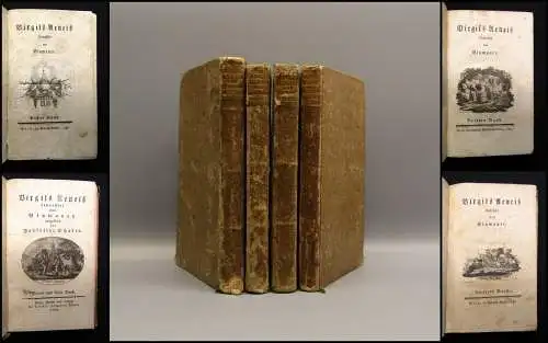 Virgils Aeneis 4 Bde. komplett Mischauflage 1784,88,85,94 Abenteuer Hoffnung