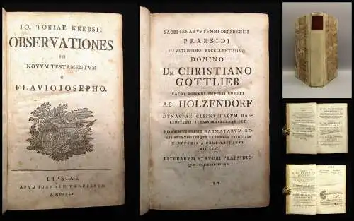 Krebs,Johann Tobias Observationes in novum Testamentum E Flavio Iosepho 1755