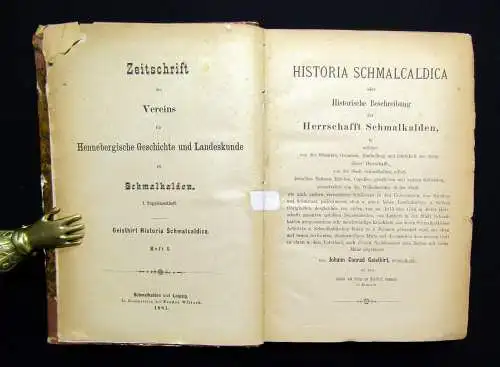 Zeitschrift des Vereins für Hennebergische Geschichte u.Landeskunde Schmalkalden