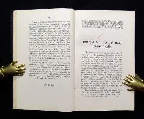 Trinius Thüringer Wanderbuch 1896 6. Bd apart Ortskunde Landeskunde Reiseführer