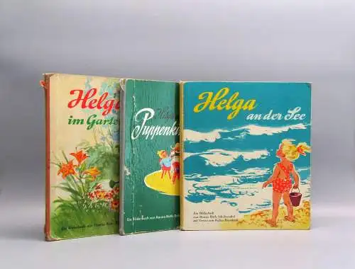 Roth-Schaberschul Krumbach 3 DDR-Bilderbücher Helga um 1950 Kinderbuch Literatur