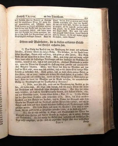 Mosheim Erklärung der beyden Briefe des Apostels Pauli an den Timotheum 1755 EA