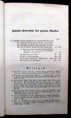 Langenn, Moritz Herzog u Churfürst zu Sachsen Zeitalter d Reformation 1841 2 Bde