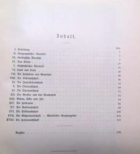 Scobel, Günther Land und Leute Der Harz/ Thüringen 1901, 1910 Reise Abenteuer
