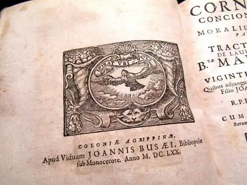 Cornucopiae concionum sacarum et moralium formatarm Pars secunda  2 in 1, 1670