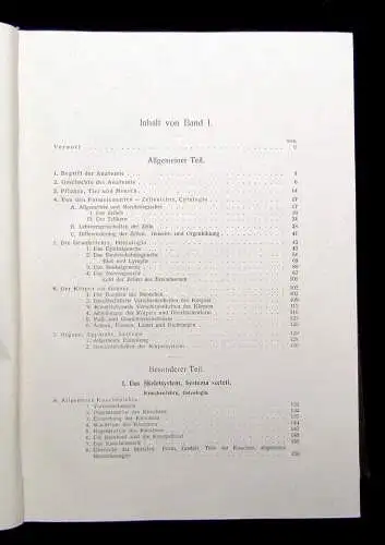 Kopsch Lehrbuch und Atlas der Anatomie des Menschen 1952 Bd. 1-3 komplett Wissen