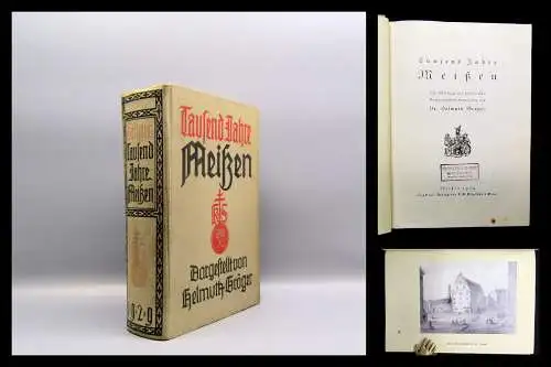 Gröger Tausend Jahre Meißen 1929 Geschichte Ortskunde Landeskunde