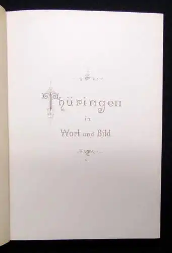 A. Trinius Thüringen in Wort und Bild Heimatlieder Reise Abenteuer Literatur