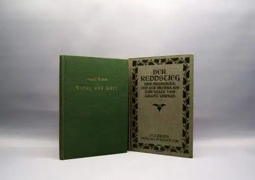 Trinius 2 Bde Kreuz und Quer - Der Rennstieg um 1900-1910 Ortskunde Reiseführer