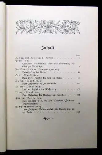 Trinius 2 Bde Kreuz und Quer - Der Rennstieg um 1900-1910 Ortskunde Reiseführer