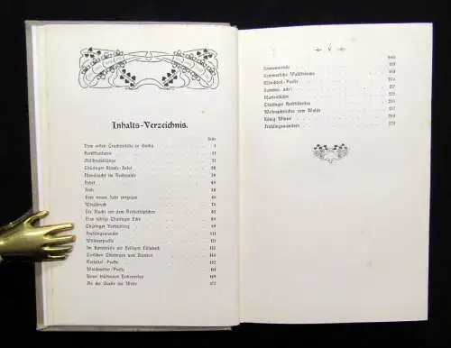 Trinius Auf grünen Pfaden 1909 Landeskunde Ortskunde Guide Thüringen Skizzen