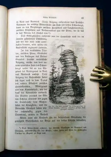 Gutbier Geognostische Skizzen aus der sächsischen Schweiz 1858 Selten mb