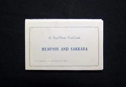 10 Karten, Postkarten in Original-Hülle "Lehnert & Landrock" Memphis und Sakkara