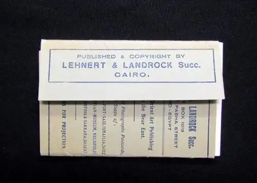 10 Karten, Postkarten in Original-Hülle "Lehnert & Landrock" Memphis und Sakkara