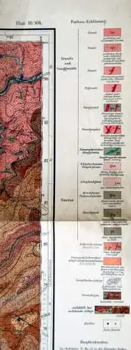 Geologische Spezialkarte von Württemberg 2.Auflage 1934 Maßstab von 1:25 000