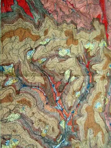 Geologische Spezialkarte von Württemberg 2.Auflage 1934 Maßstab von 1:25 000