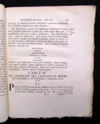 Crypta San. Blasiana Nova Principum Austriacorum Translatis Eorum Cadaveribus