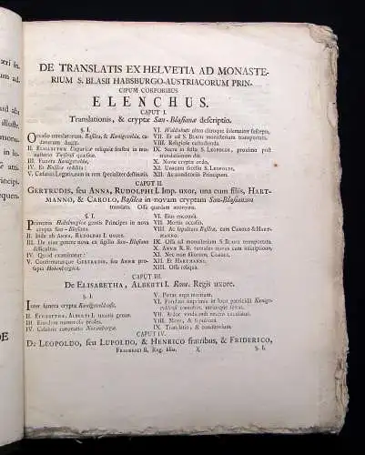 Crypta San. Blasiana Nova Principum Austriacorum Translatis Eorum Cadaveribus