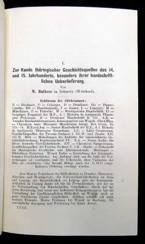 Zeitschrift des Vereins für Thüringische Geschichte Neue Folge 11. Bd 1899
