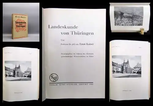 Kaiser Landeskunde von Thüringen 1933 Geschichte Landeskunde