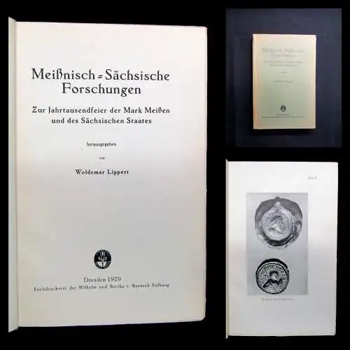 Lippert Meißnisch-Sächsische Forschungen Zur Jahrhundertfeier der Mark Meißen