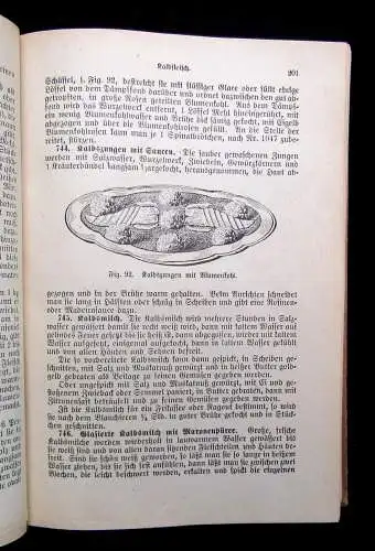 Hahn Illustriertes Kochbuch 1920 2260 Orig.-Rezepte 400 Abbildungen kochen Küche