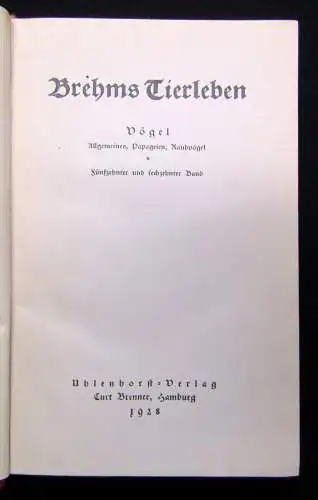 Hagen; Evers Brehms Tierleben 12 Bde 1928 Naturwissenschaften Biologie Tiere