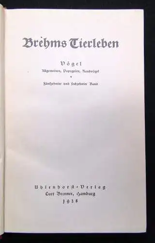 Hagen; Evers Brehms Tierleben 12 Bde 1928 Naturwissenschaften Biologie Tiere