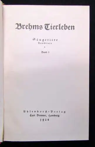 Hagen; Evers Brehms Tierleben 12 Bde 1928 Naturwissenschaften Biologie Tiere