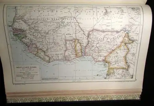 A. Hartlebens Volks-Atlas 86 Hauptkarten und 84 Nebenkarten um 1913 Geografie