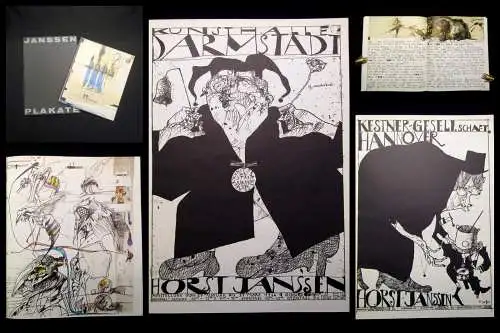 Janssen, Horst Handzeichnungen in 2 Büchern. Plakate und Traktätchen 1966 u 1975