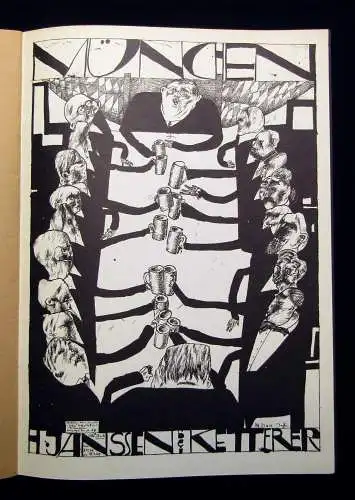 Janssen, Horst Handzeichnungen in 2 Büchern. Plakate und Traktätchen 1966 u 1975