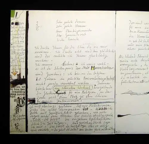 Janssen, Horst Handzeichnungen in 2 Büchern. Plakate und Traktätchen 1966 u 1975