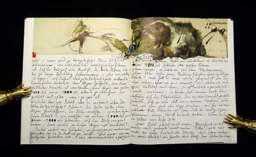 Janssen, Horst Handzeichnungen in 2 Büchern. Plakate und Traktätchen 1966 u 1975