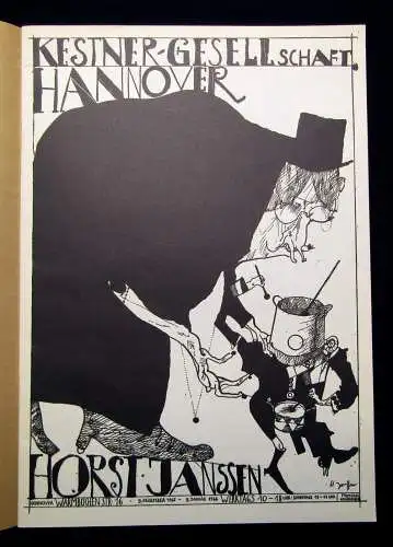 Janssen, Horst Handzeichnungen in 2 Büchern. Plakate und Traktätchen 1966 u 1975