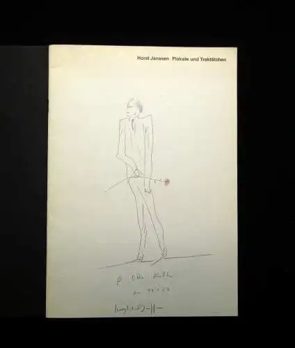 Janssen, Horst Handzeichnungen in 2 Büchern. Plakate und Traktätchen 1966 u 1975