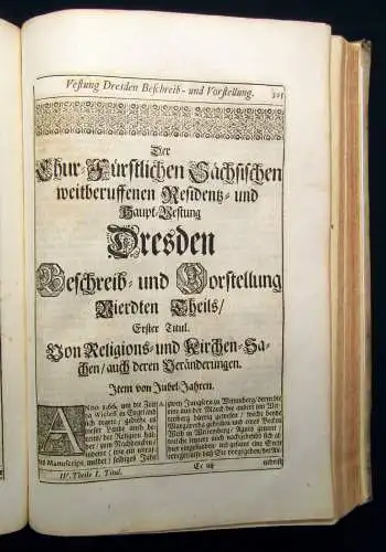 Weck Der Chur-Fürstlichen Sächsischen weitberuffenen Residenz- und Haupt-Vestung