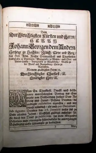 Weck Der Chur-Fürstlichen Sächsischen weitberuffenen Residenz- und Haupt-Vestung