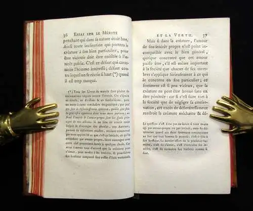 Diderot, Denis Principes de la Philosophie Morale 1772 Neue Ausgabe (EA 1745)