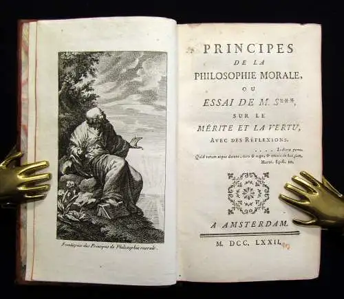Diderot, Denis Principes de la Philosophie Morale 1772 Neue Ausgabe (EA 1745)