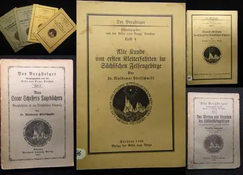 Lamprecht u.a. Der Bergsteiger Heft 1 - 4 komplett 1922/24/25 sehr selten Guide