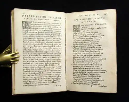 Statius, Publius Papinius P. Statii Papinii Opera quae extant 2 Tle. in 1 1595