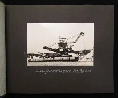 Sammlung aus 2 Fotoalben: I) Zur Erinnerung an den Tagebau Bluno BKW John Schehr