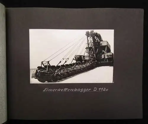 Sammlung aus 2 Fotoalben: I) Zur Erinnerung an den Tagebau Bluno BKW John Schehr