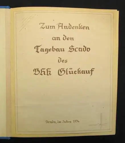 Sammlung aus 2 Fotoalben: I) Zur Erinnerung an den Tagebau Bluno BKW John Schehr