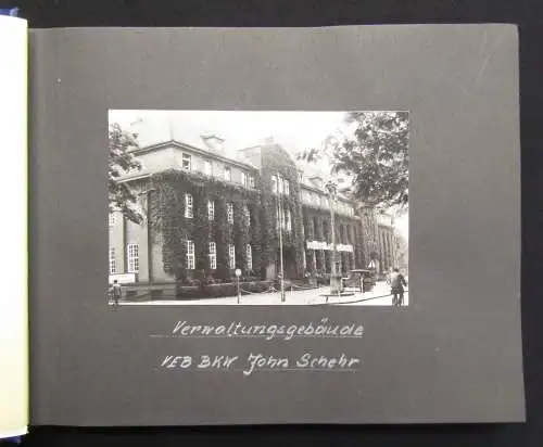 Sammlung aus 2 Fotoalben: I) Zur Erinnerung an den Tagebau Bluno BKW John Schehr
