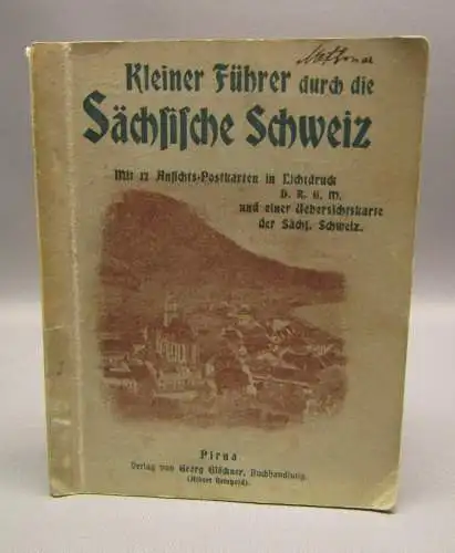 Kleiner Führer durch die Sächsische Schweiz 12 Ansichts-Postkarten *selten* o.J.