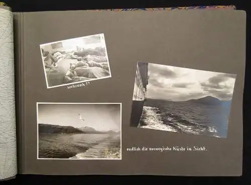 Schlee, Georg Nordlandfahren. Mit der "Monte Sarmiento" 2 Fotoalben 1926